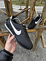 Чорні чоловічі кросівки Найк Nike Cortez ||, фото 2