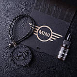 Ароматизатор в машину MINI з темного дерева, подарунок чоловікові, фото 4