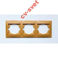 Рамка потрійна Сакура Ольха LMR1412