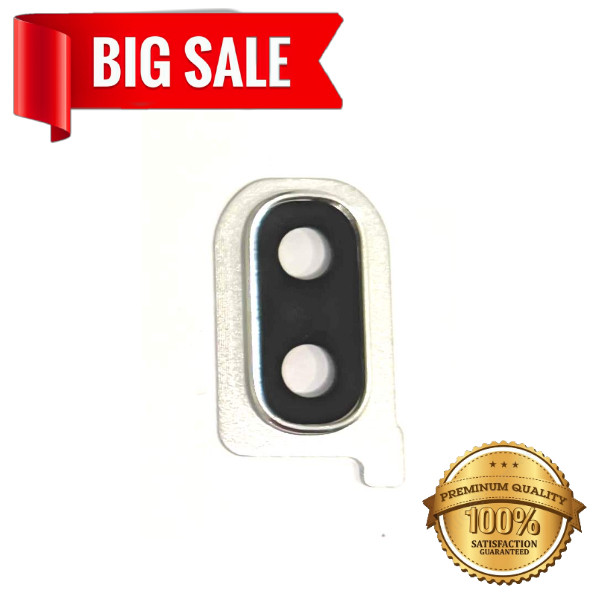 Скло камери (Camera glass) для Samsung A405 Galaxy A40 (2019) with frame Silver, фото 1