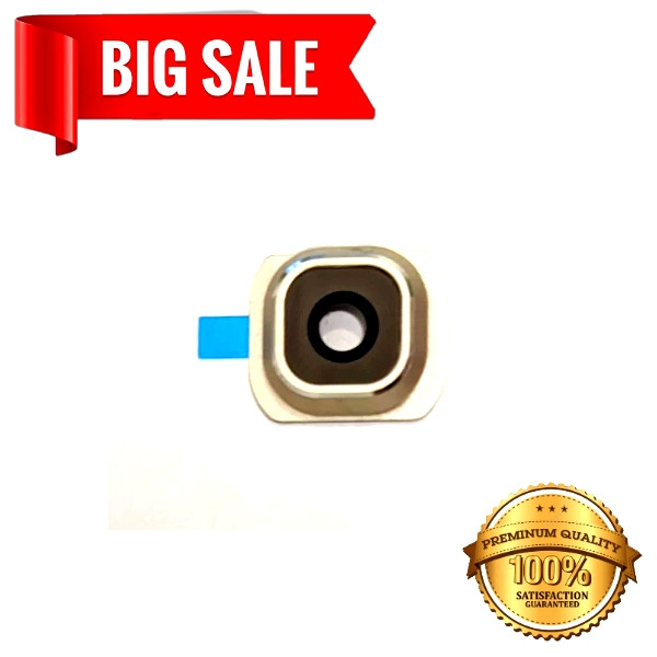 Скло камери для Samsung G920 Galaxy S6 Gold з рамкою, фото 1