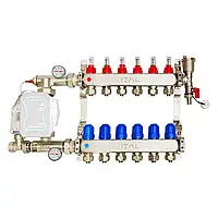 Коллектор для теплого пола Ital 6 контуров без насоса