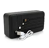 Power Bank павер банк Blic BPW2 50000 mAh мАг 2 USB, 1 type-c 1 Lightning 1 micro usb 5V/2A вбудовані кабелі, фото 5