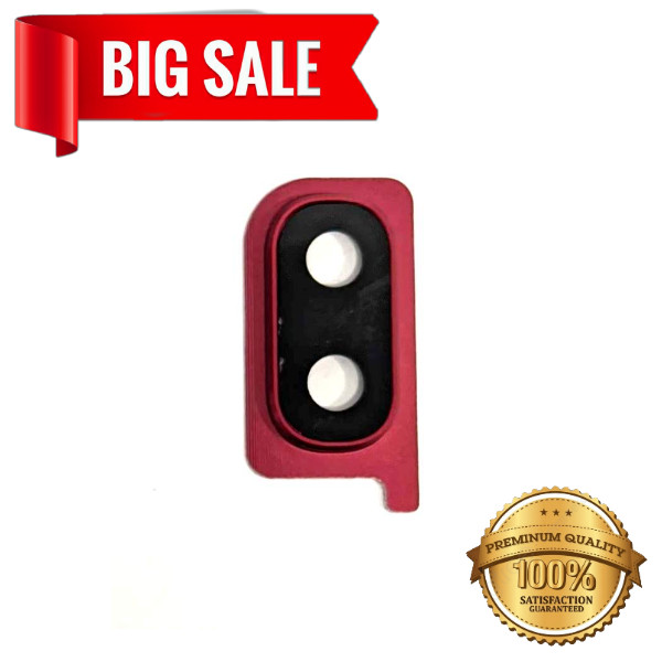 Скло камери (Camera glass) для Samsung A205 Galaxy A20 with frame Red, фото 1