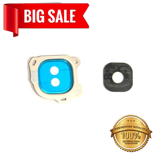 Скло камери (Camera glass) для Samsung J600 Galaxy J6 2018 with frame Gold, фото 1