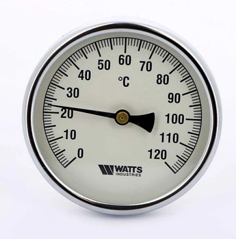 Термометр біметалічний 0-120*С 63/50мм "Watts"