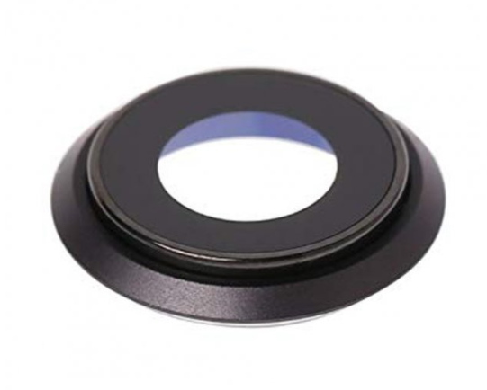 Скло камери (Camera glass) для Apple iPhone 8 with frame Black, фото 1