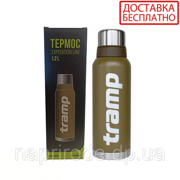 Термос Tramp 1,2 л Expedition Line UTRC-028-ollive оливковий (Довічна гарантія)