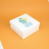 Коробка Великодня 200*200*100 мм Коробочка під пасхальний подарунок українські мотиви, фото 2