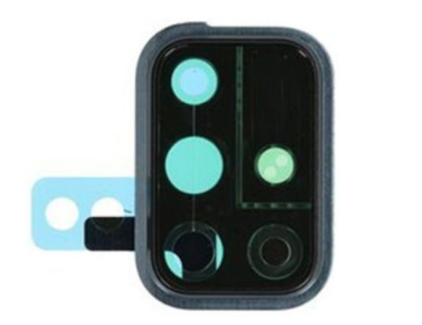 Скло камери (Camera glass) для Samsung A715F Galaxy A71 (2020) with frame Blue, фото 1