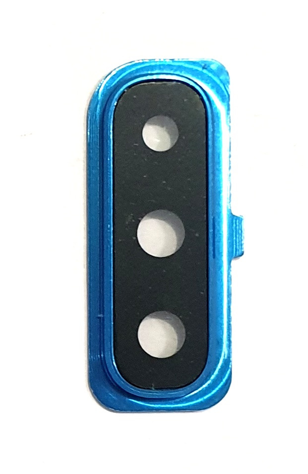 Скло камери (Camera glass) для Samsung A505 Galaxy A50 (2019) with frame Blue, фото 1