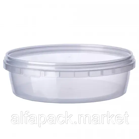 Судок 0,5 л. пластиковий для харчових продуктів (200 шт в упаковці) 020000124
