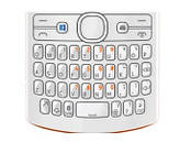Клавіатура рос. для Nokia 205 Asha White