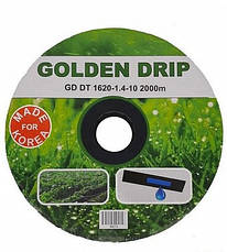 Стрічка Крапельна 8 mil крок 20 см бухта 2000 метрів емітерна GOLDEN DRIP, фото 3