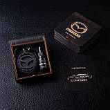 Ароматизатор в машину MAZDA з темного дерева, подарунок чоловікові, фото 3