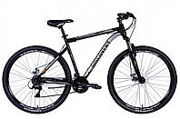 Велосипед ST 29" Discovery TREK AM DD рама- " 2024 (чорно-сірий)