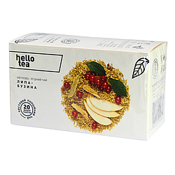 Чай Hello Tea зелений "Липа-Бузина" (20шт/уп)