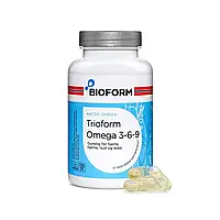 Абонемент, Триоформ Омега 3-6-9, 1 капсула содержит: рыбий жир, тюлений жир, масло примулы, витамин Е, BioForm