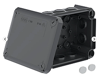 Распределительная коробка OBO Bettermann Т100 с кабельными вводами 150 х 116 х 67 мм Черная (2007468)