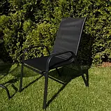 Набір садових стільців - 4 шт Gardlov 23460 Польща чорний, фото 4