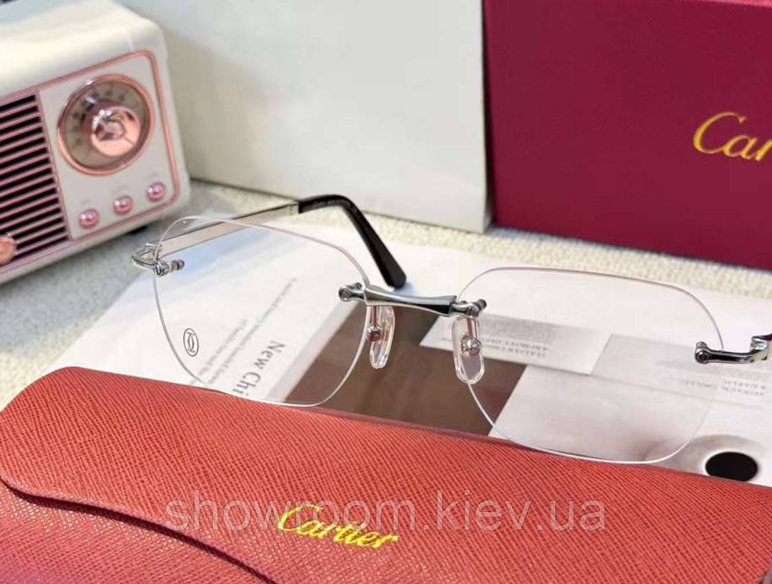 Чоловіча безободковая оправа (0407) silver