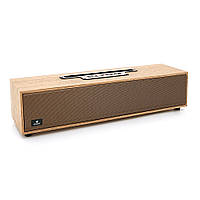 Колонка Kisonli G11 Bluetooth 5.0, 2х5W, 1200mAh, 90dB, USB/TF/BT/FM/AUX, DC: 5V, Wooden, BOX, Q20