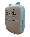 Термопринтер дитячий бездротовий Cat Ears 8499, біло-синій, фото 9