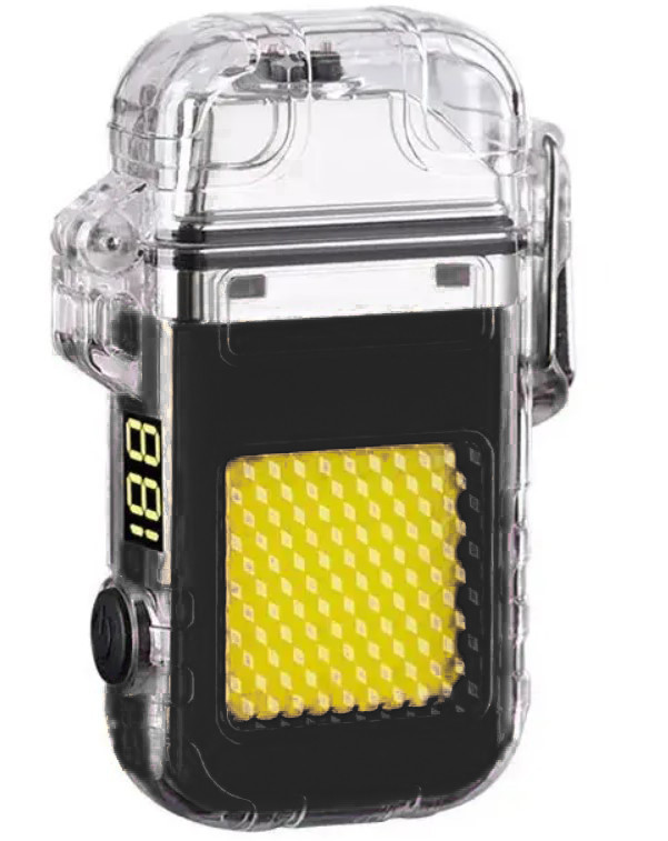 Зажигалка электроимпульсная USB Lighter 9033, черная - фото 1 - id-p2117931278