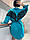 Бірюзовий жіночий халат-кімоно крила ангела, жіночі халати., фото 5