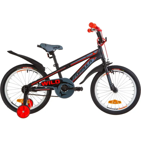 Велосипед двоколісний дитячий Formula Wild VT St 18" Black/Red 2019 для хлопчика