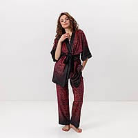 Комплект женский из плюшевого велюра штаны и халат Красная Змея 3428_L 15997 L MS
