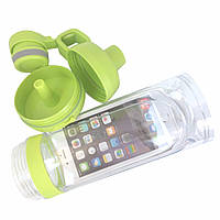 Спортивная бутылка для воды и телефона SO-KID Н-606 400 мл Green