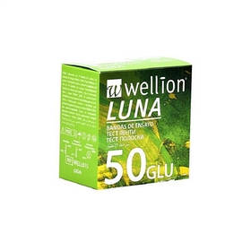 Тест-смужки для визначення рівня глюкози у крові Wellion LUNA 50шт