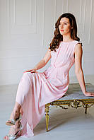 Жіноча сукня, довга, ніжного рожевого кольору від українського бренду Sweet Woman