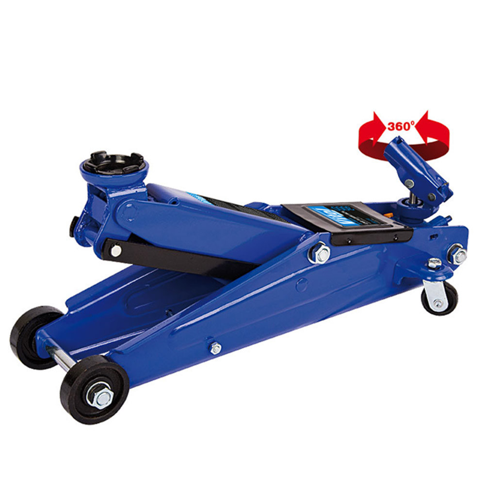 Домкрат гідравлічний підкатний 3т 130- 410мм з поворотною ручкою VITOL DP-30019, фото 1