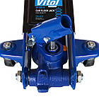 Домкрат гідравлічний підкатний 3т 130- 410мм з поворотною ручкою VITOL DP-30019, фото 3