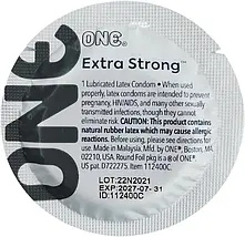 Презервативи надміцні One Extra Strong 5 штук (для анального сексу і класичного), фото 3