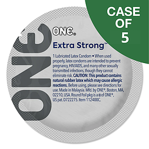 Презервативи надміцні One Extra Strong 5 штук (для анального сексу і класичного)