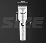 Машинка для стриження волосся Kemei Km-6050, фото 7