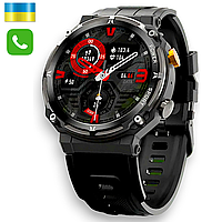 Смарт часы мужские со звонком водонепроницаемые противоударные Smart Watch, часы шагомер пульс давление