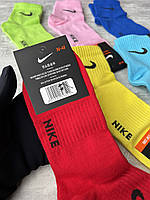 Носки Nike высокие спортивные носки Найк белые тренировочные с логотипом 18 я