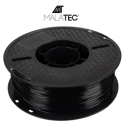 3D нитка з еко пластику (PLA ) 1 кг - 1,75 мм - Чорна Malatec 22040 Польща