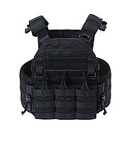 Плитоноска тактична чорна Molle PL-022 (з подвійним швидким скиданням)