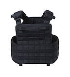 Плитоноска тактична чорна Molle PL-022 (з подвійним швидким скиданням), фото 5