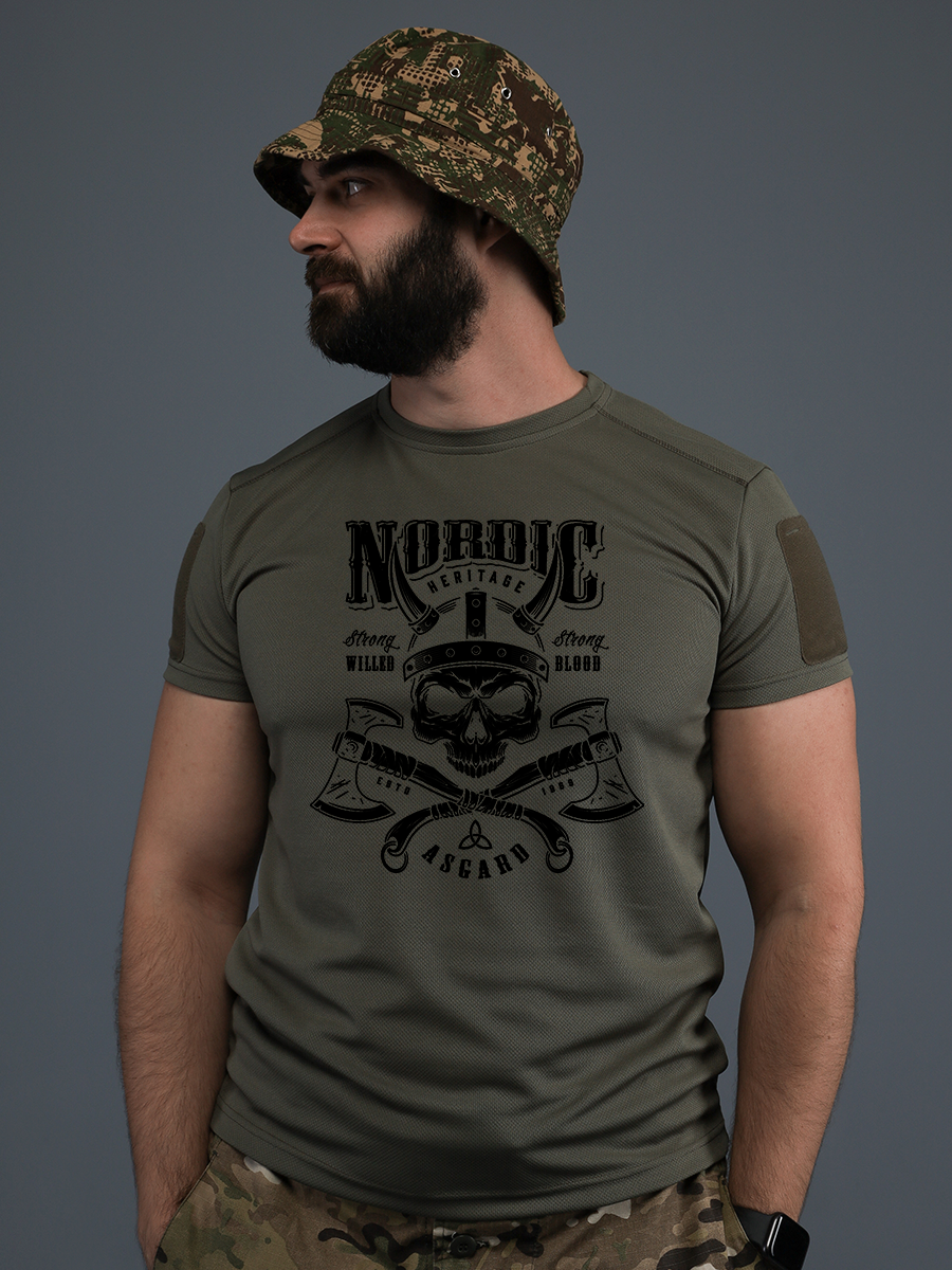 Тактична футболка CoolMax NORDIC олива