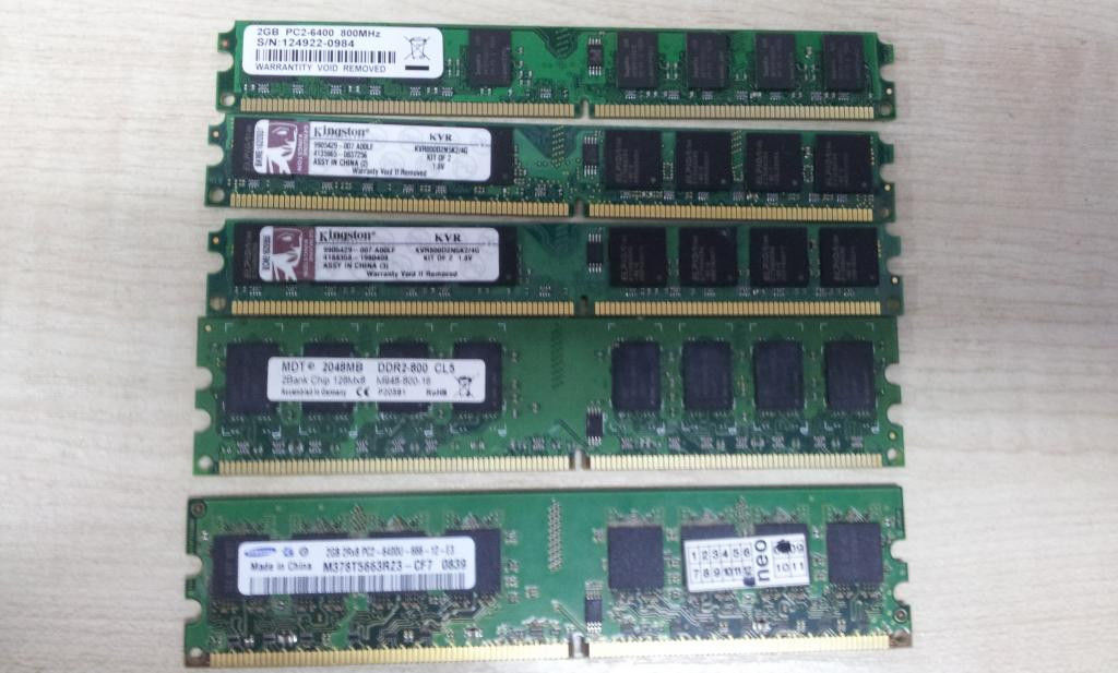 Оперативна Пам'ять DDR2 на 2GB PC 6400 800 Mhz БУДЬ-яких ВИРОБНИКІВ Б/У пам'ять ОЗП ( Модуль Пам'яті ddr 2 2 Gb)