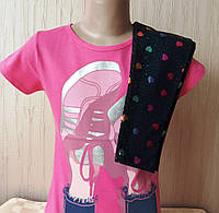 Детский комплект для девочки Турция кроссовки футболка и лосины 2-3 лет