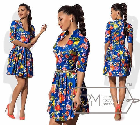 Коротка сукня-тюльпан весна-літо розміри норма, фото 2