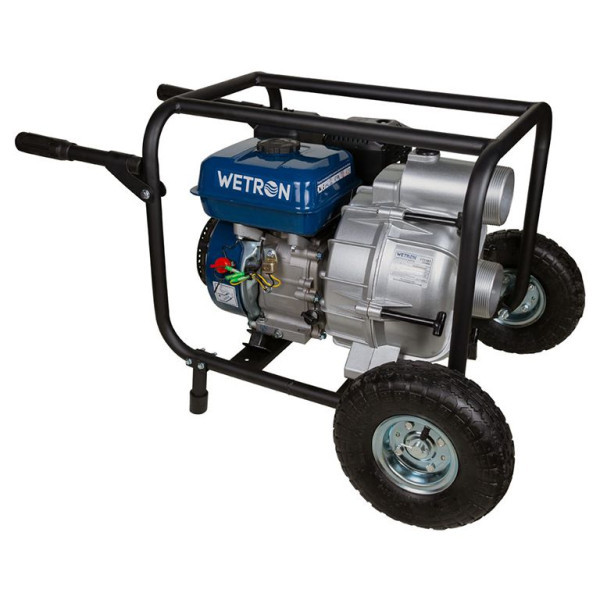 Мотопомпа бензинова Wetron WM80W (772557) для брудної води 7.5к.с. Hmax 26м Qmax 60м³/год (чотиритактний), фото 1