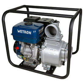 Мотопомпа бензинова Wetron WM100CX (772553) 15к.с. Hmax 30м Qmax 110м³/год (чотиритактний)